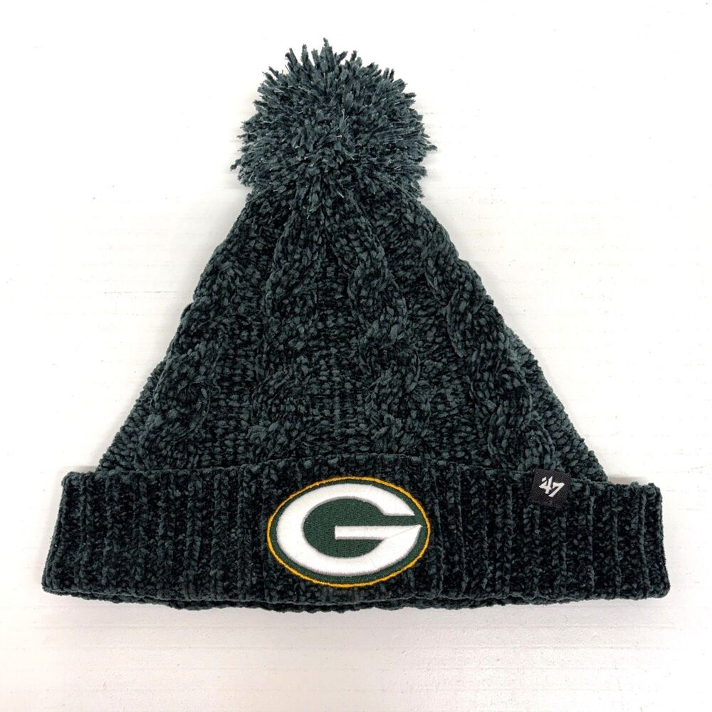 Green Bay Packers ‘47 Brand Winter Beanie Hat Green NFL Football Knit Women's